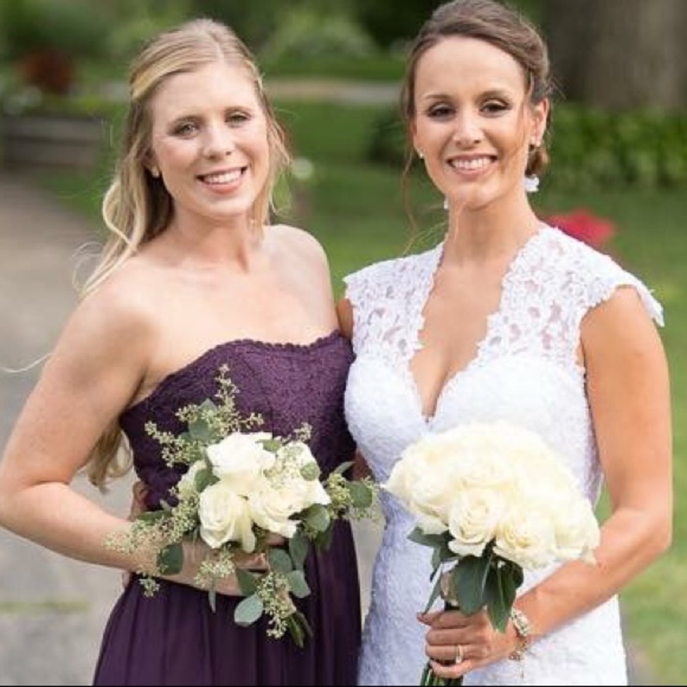 Plum bridesmaids dress